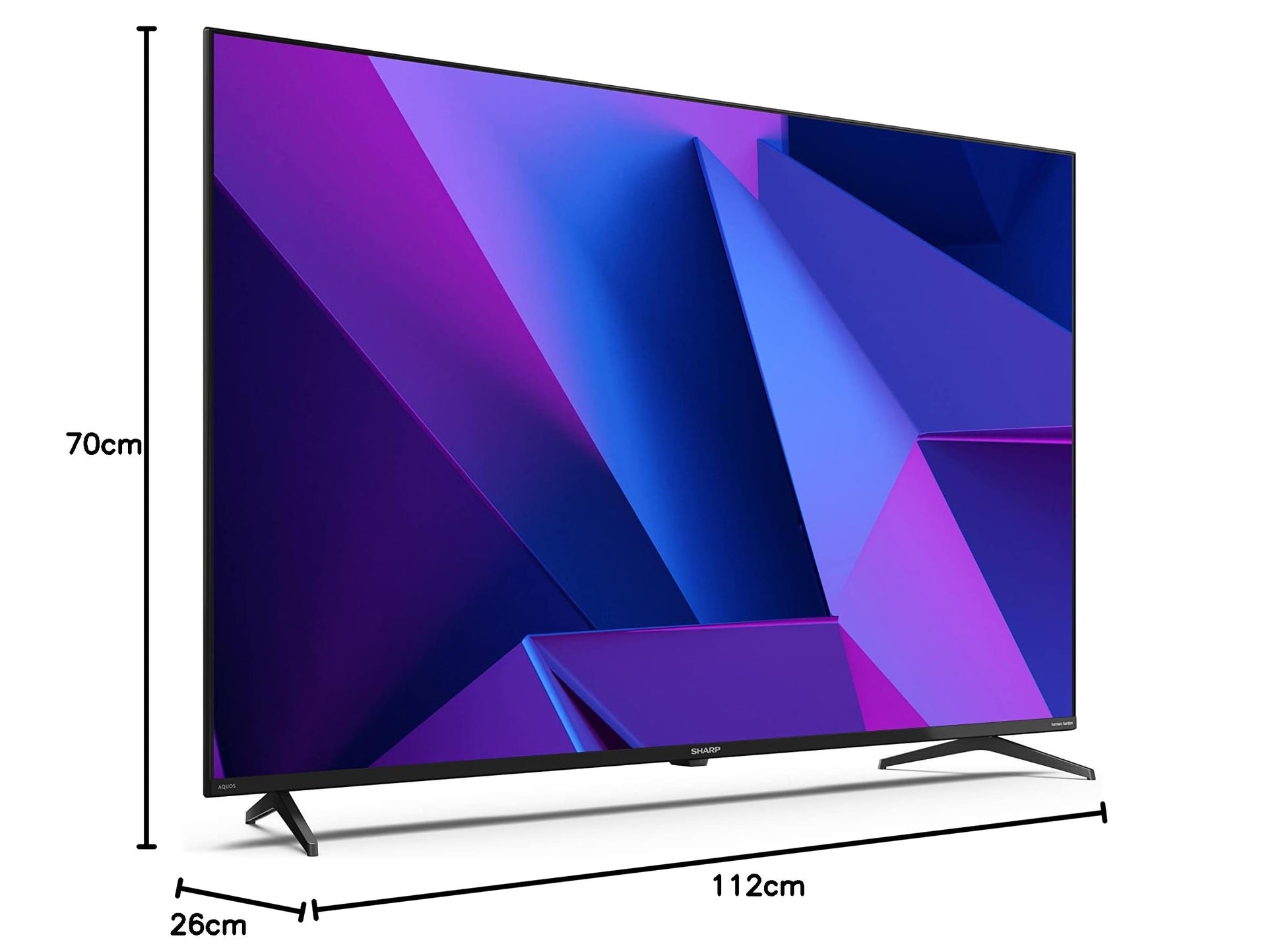 TV LED 50&quot; SHARP AQUOS 4K 50FN2EA SMART TV ITALIA BLACK