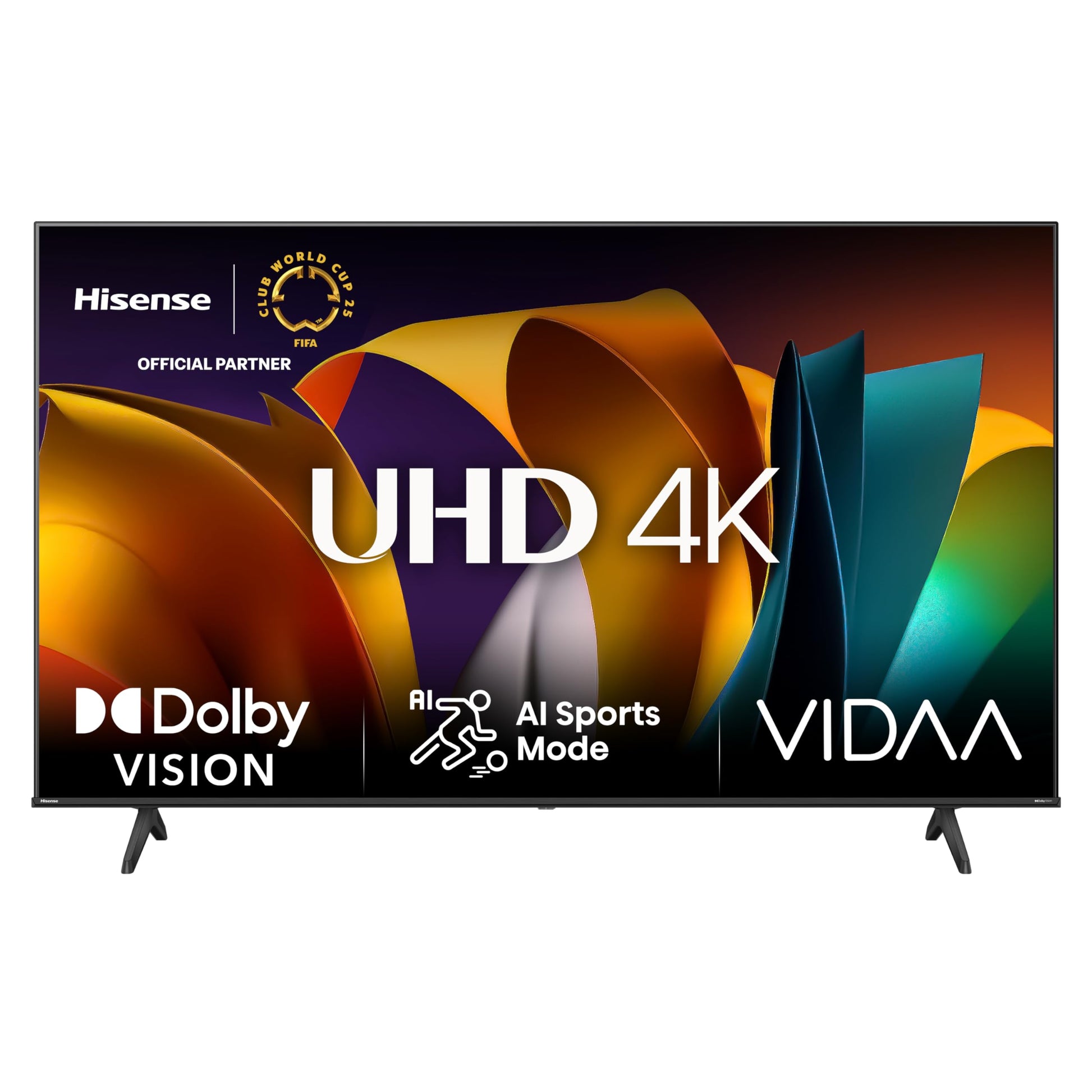 TV LED 55&quot; HISENSE 4K 55A6N SMART TV ITALIA BLACK